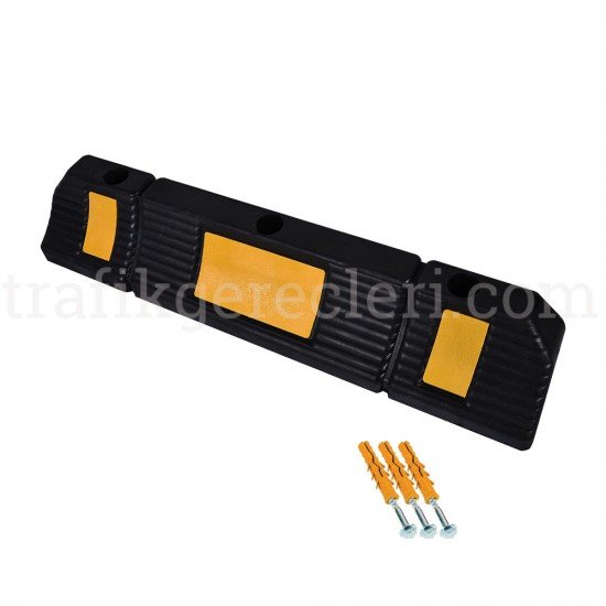 Otopark Araç Stoperi - Kauçuk Araç Stoperi (Tekerlek Tip)