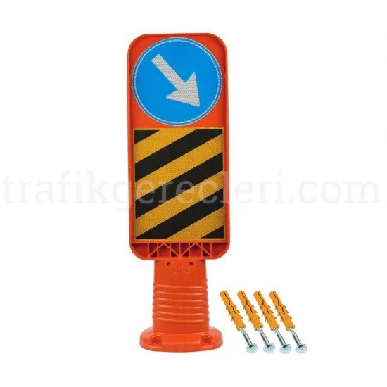 Refüj Başı Tabelaları - 300 MM Esnek Refüj Başı Tabelası