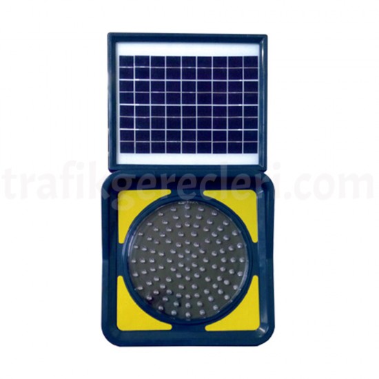 Güneş Enerjili Ledli Trafik Levhaları - Solar Ledli Flaşör Lamba(Ø300Mm) 11850Fls