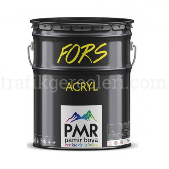 Pmr Fors Akrilik Yol Çizgi Boyası - Siyah Yol Çizgi Boyaları - Pmr Fors Akrilik Yol Çizgi Boyası - Siyah