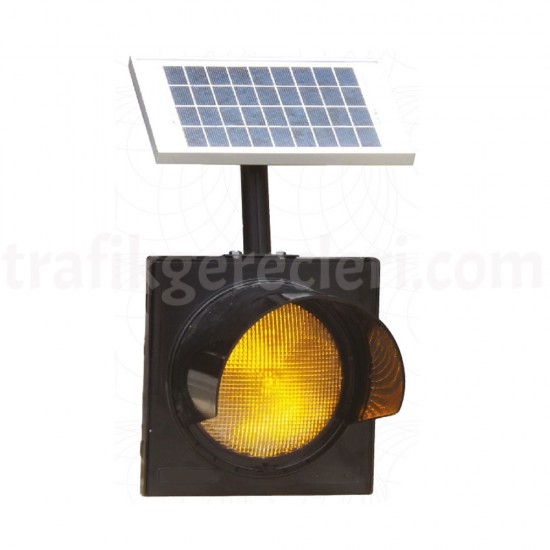 Güneş Enerjili Ledli Trafik Levhaları - Power Ledli Flaşör 200 (Sarı)