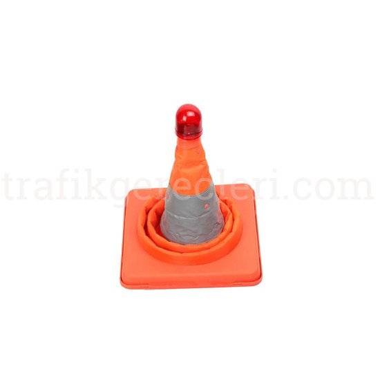 Ağırlıklı Koniler - Katlanır Trafik Konisi 40 cm