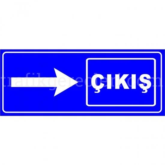 Otopark Levhaları - Otopark Yönlendirme Çıkış Levhası (Sağ)
