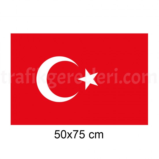 Bayrak Flama - Türk Bayrağı Alpaka (50x75 cm)