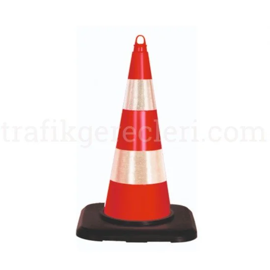 Trafik Konileri - TPE KONİ (75 cm) (Çift Reflektifli)