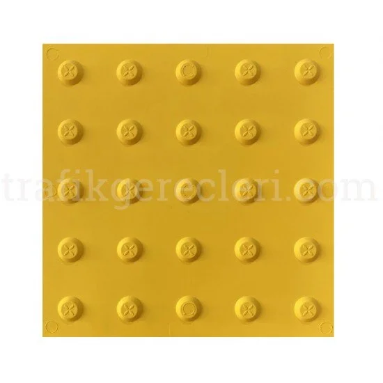 30x30 cm Sarı Termoplastik Poliüretan (TPU) Uyarıcı Yüzey (Ekonomik) Hissedilebilir Yürüme Yüzeyleri - 30x30 cm Sarı Termoplastik Poliüretan (TPU) Uyarıcı Yüzey (Ekonomik)