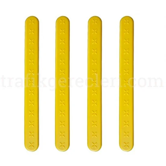 Hissedilebilir Yürüme Yüzeyleri - Sarı Termoplastik Poliüretan (TPU) Kılavuz Çubuk (Uzunluk: 28 cm) + Bant (Ekonomik)