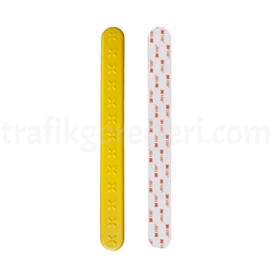 Hissedilebilir Yürüme Yüzeyleri - Sarı Termoplastik Poliüretan (TPU) Kılavuz Çubuk (Uzunluk: 28 cm) + Bant (Ekonomik)