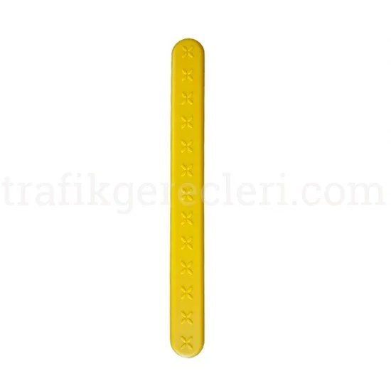 Hissedilebilir Yürüme Yüzeyleri - Sarı Termoplastik Poliüretan (TPU) Kılavuz Çubuk (Uzunluk: 28 cm) + Bant (Ekonomik)