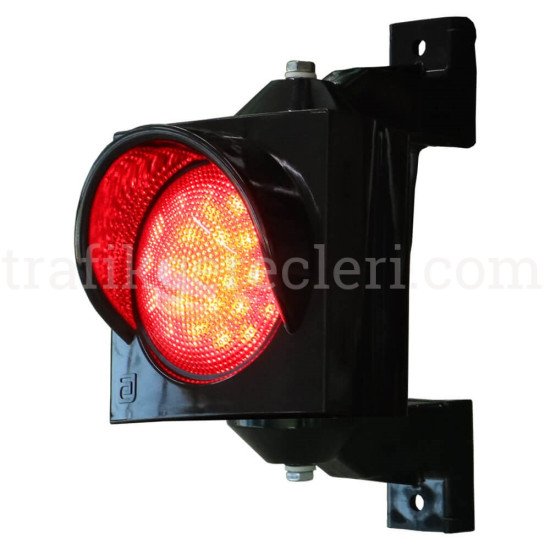 Akıllı Trafik Sistemleri - 100 mm Ledli Tekli Sinyal Verici Trafik Lambası