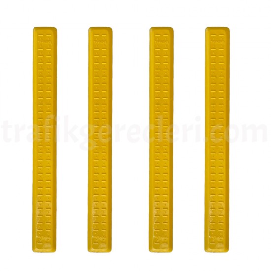Hissedilebilir Yürüme Yüzeyleri - Sarı Termoplastik Poliüretan (TPU) Kılavuz Çubuk (Uzunluk: 28 cm) + Bant (Premium-TSE)