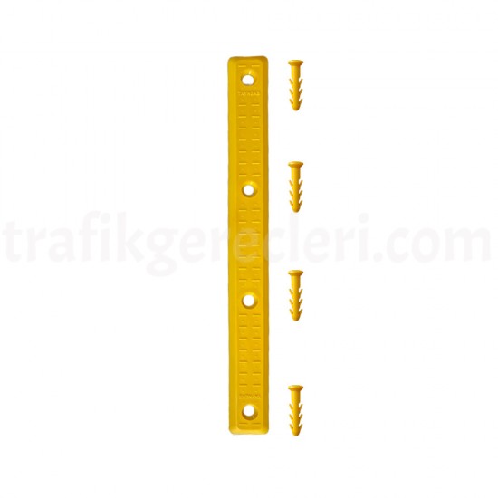 Hissedilebilir Yürüme Yüzeyleri - Sarı Poliamit (PA) Kılavuz Çubuk (Uzunluk: 28 cm) + 4 Kama (Premium)