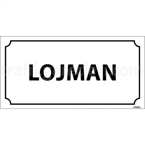 Bilgilendirici Levhalar - Lojman Levhası 12x24 cm