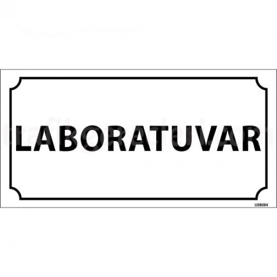 Bilgilendirici Levhalar - Laboratuvar Levhası 12x24 cm