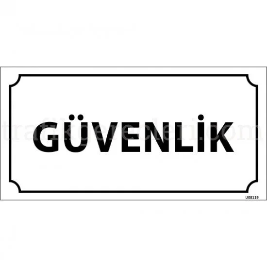 Bilgilendirici Levhalar - Güvenlik Levhası 12x24 cm