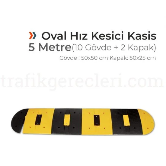 Plastik Kasis Setleri - Oval Yol Kasis Seti 50x50 cm (5 Metre)