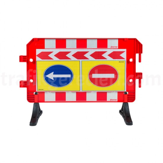 Güvenlik Bariyerleri - Plastik Trafik Bariyerleri Baskılı (Panel Bariyer)