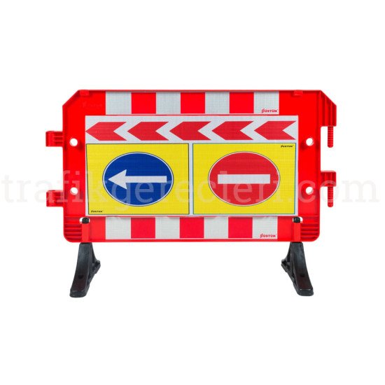 Güvenlik Bariyerleri - Plastik Trafik Bariyerleri Baskılı (Panel Bariyer)