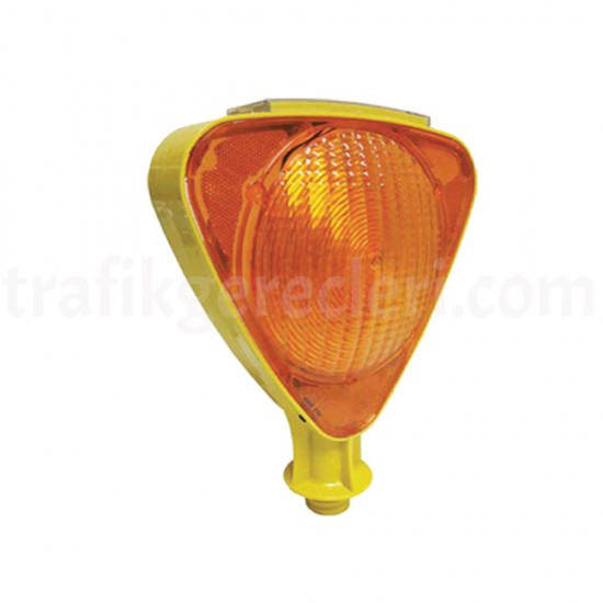 İkaz Lambaları - Solar Uyarıcı Lamba (Sarı)