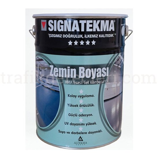 Yol Çizgi Boyaları - Zemin ve Yalıtım Boyası - MMA Reçine Esaslı Solvent Bazlı 20 Kg