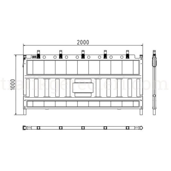 Güvenlik Bariyerleri - Euro Panel Bariyer 14 Kg (EUB200W-EU)