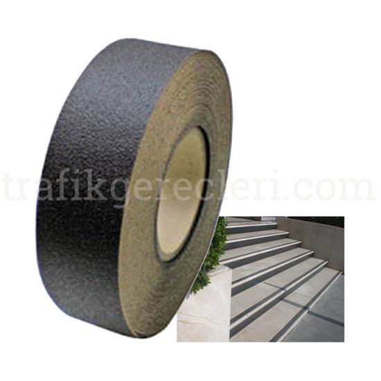 Kaydırmaz Bantlar - KAYDIRMAZ BANT SARI-SİYAH (5 cm x 25 mt)