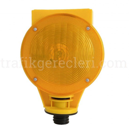 İkaz Lambaları - Solar Ledli Flaşör Lamba (Sarı)