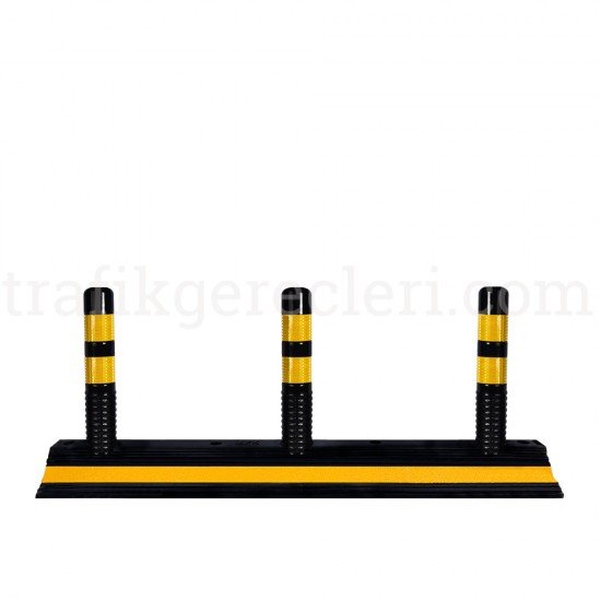 Delinatörlü Stoper - Siyah Tabanlı Delinatör Stoper 45x140 cm