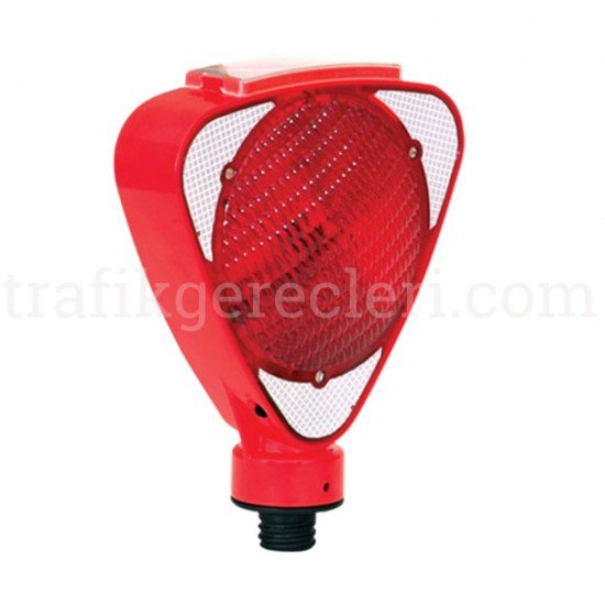 - 75 cm PVC Koni + Üçgen Flaşör Seti