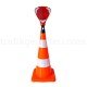- 75 cm PVC Koni + Üçgen Flaşör Seti