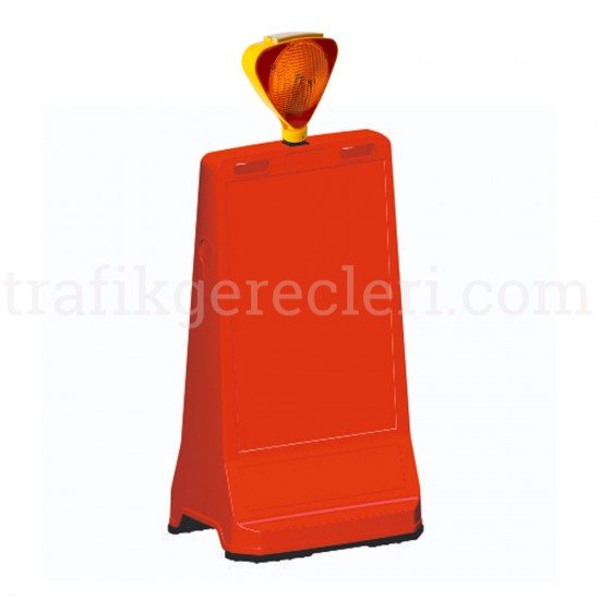 - Flaşör Lambalı Ultra Levhalı Reklam Dubası (Kırmızı)