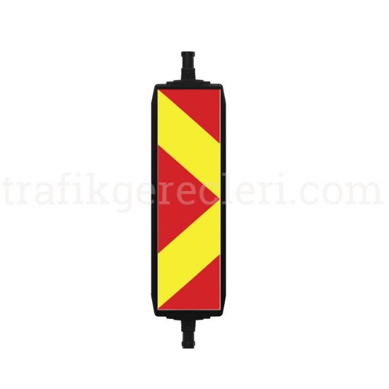 Güvenlik Bariyerleri - Onarım Yaklaşım Levhası Trafik Paneli Siyah (1330x315 mm)