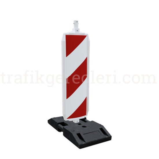 Güvenlik Bariyerleri - Onarım Yaklaşım Levhası Trafik Paneli Beyaz K25 Ağırlık Tabanlı (1330x315 mm)