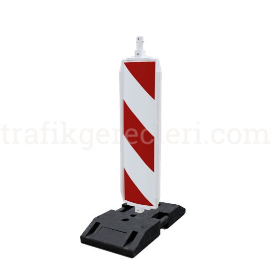 Güvenlik Bariyerleri - Onarım Yaklaşım Levhası Trafik Paneli Beyaz K25 Ağırlık Tabanlı (1330x315 mm)