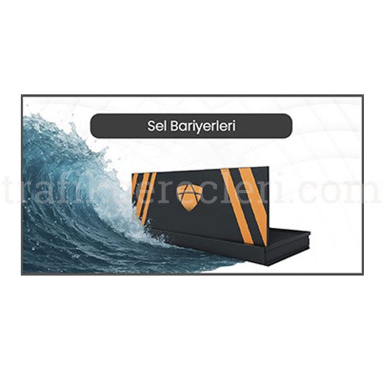 Sel Bariyerleri - KALKAN TİP SEL BARİYERİ H:100 CM (300-399 CM)
