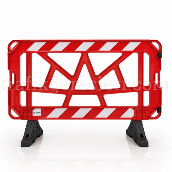 Güvenlik Bariyerleri - Plastik Trafik Bariyeri - Panel Bariyer 150 cm