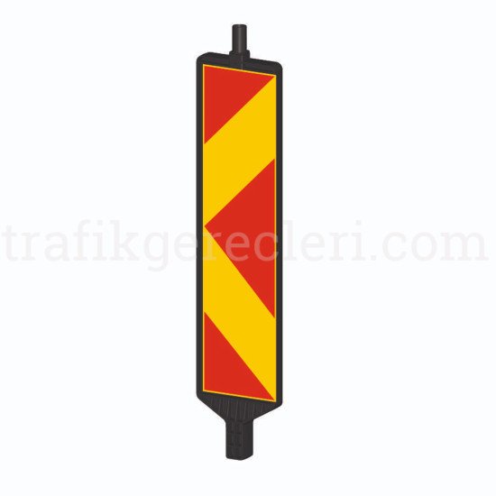Uyarıcı Levhalar - Otoyol Uyarı Lehvası (H) 124 Cm - Levha 100x25 Cm