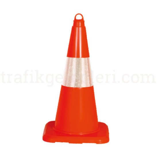 Trafik Konileri - Tpe Trafik Konisi (50 Cm) (Tek Reflektifli)