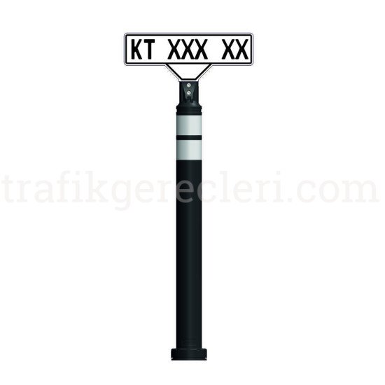 Refüj Başı Tabelaları - Levhalı Esnek Refüj Dubası 103 cm - Plakalık Levha (10x40 cm)