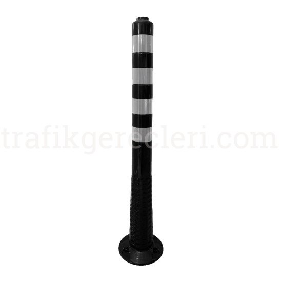 Delinatörler - Esnek Şerit Ayırıcı Siyah Delinatör 100 cm TPE (Soketli)