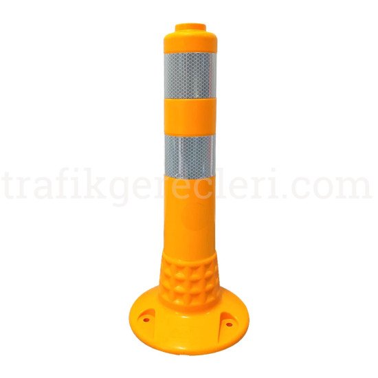 Delinatörler - Esnek Şerit Ayırıcı Delinatör Soketli TPE (Sarı 45 Cm)