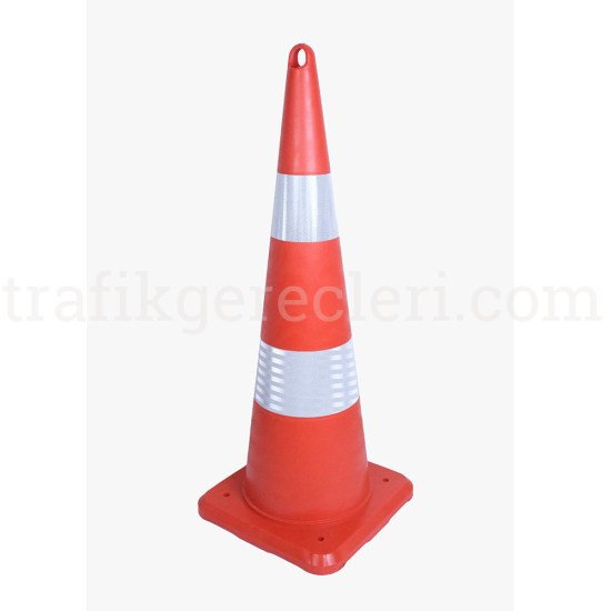 Trafik Konileri - 90 cm Kırılmaz Trafik Konisi (Ekonomik)