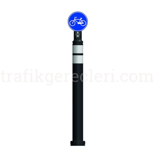 Refüj Başı Tabelaları - Levhalı Esnek Refüj Dubası 102 cm