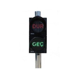 200 mm LED’li Dur / Geç Standart Siyah Sinyalizasyon