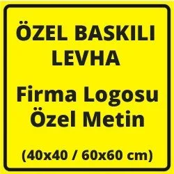 Özel Tasarım Galvaniz Sac Trafik Levhası