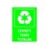 Çevreyi Temiz Tutalım Uyarı Levhası 25x35 cm