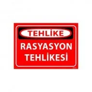 Rasyasyon Tehlikesi Uyarı Levhası 25x35 cm