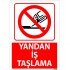 Yandan İş Taşlama Uyarı Levhası 25x35 cm