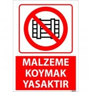 Düğüm Atmak Yasaktır Uyarı Levhası 25x35 cm