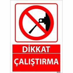 Dikkat Çalıştırma Levhası 25x35 cm